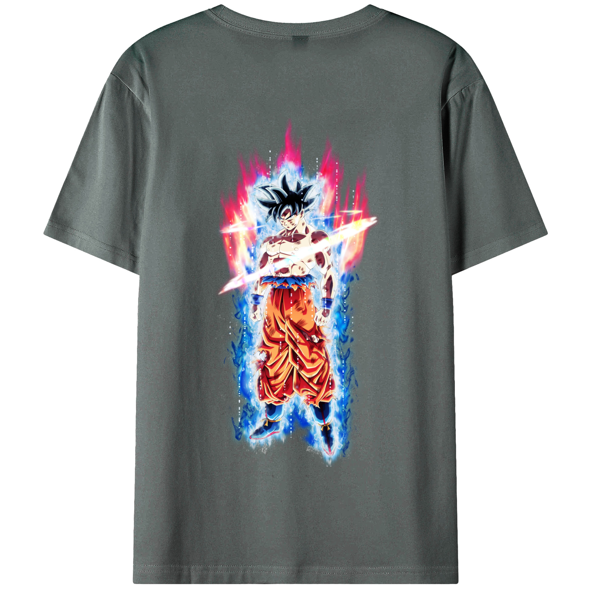 （画像用） ドラゴンボール 孫悟空（そん ごくう）Son Goku カカロット DRAGON BALL Kakarotto 綿100％半袖Tシャツ（背面プリント）